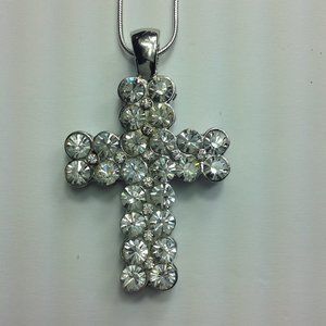 Women's Silver Cross Necklace